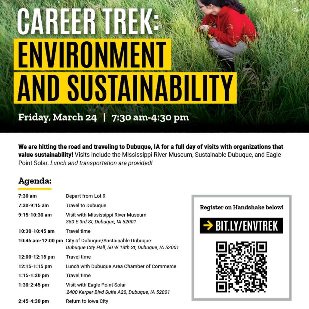 Environment and Sustainability Career Trek - Dubuque, IA promotional image