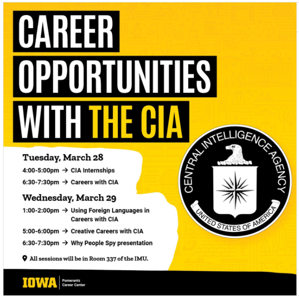 Information Session - Foreign Languages & Opportunities with the CIA promotional image